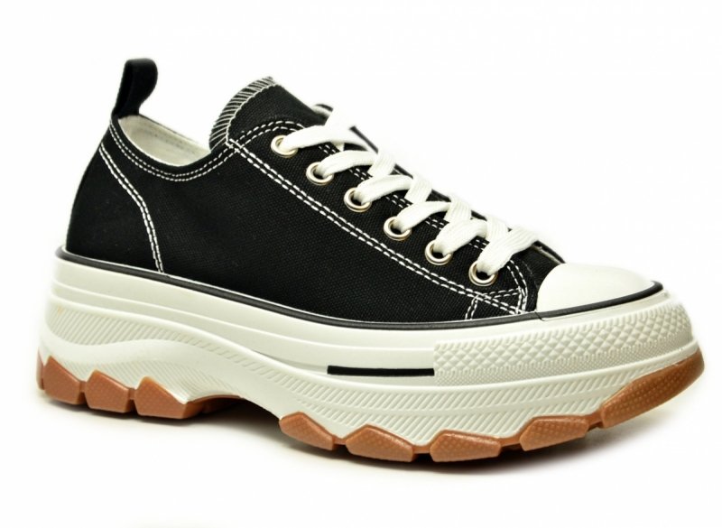 Trampki czarne 38 FILIPPO 7092 półbuty damskie 