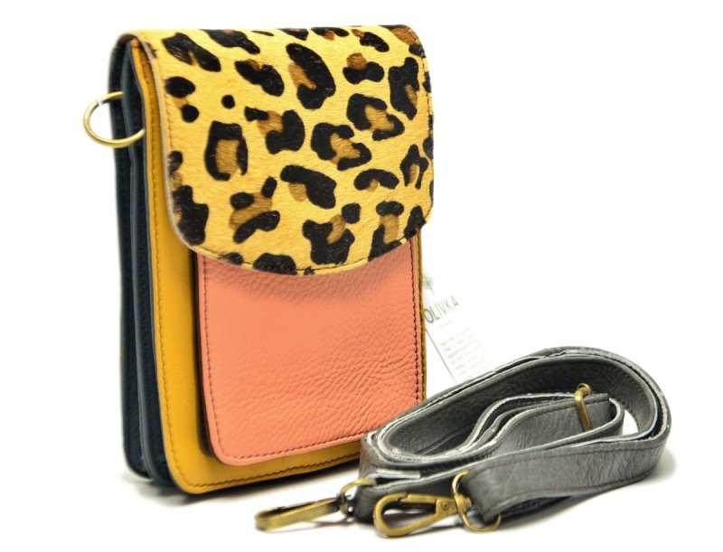 Torebka listonoszka OLIVKA skóra kolorowa skórzana 100020