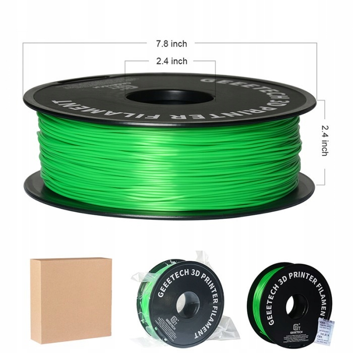 Filament Geeetech PLA Green Zielony