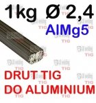 DRUT TIG AlMg5 DO ALUMINIUM Ø 2,4 mm 