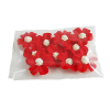 Kwiatki cukrowe na tort NIEZAPOMINAJKA (3x10szt) czerwone