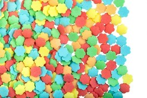 Posypka dekoracyjna confetti kolorowe kwiatuszki 150g
