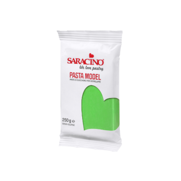 Masa cukrowa do modelowania figurek SARACINO jasno zielony 250g