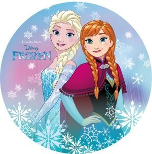 Modecor - opłatek na tort okrągły Kraina Lodu 3 (Frozen)