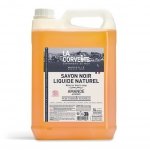 Czarne mydło gospodarcze w płynie, na oleju lnianym, ekologiczny środek czystości, migdałowy, La Corvette, 5l