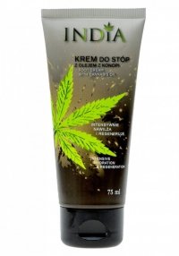 Krem do Stóp Ochronny z Olejem Konopnym, 75 ml, India Cosmetics 