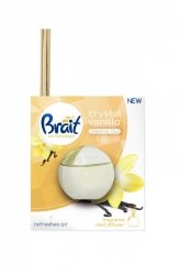 Brait Air Freshener Patyczki odświeżające + Płyn Crystal Vanilla 1op.(4 szt.+40ml)