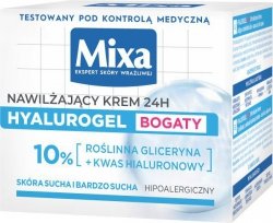 MIXA Hyalurogel Bogaty Krem intensywnie nawilżający 50 ml