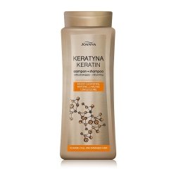 JOANNA Keratyna Szampon odbudowujący do włosów szorstkich, matowych, łamliwych i zniszczonych 400 ml