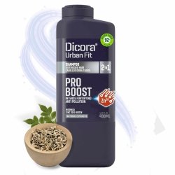 DICORA Urban Fit Pro Boost Szampon wzmacniający do włosów 2w1 dla mężczyzn 400 ml