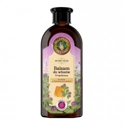 Receptury Zielarki, Propolisowy balsam do włosów ze skłonnością do wypadania propolis łopianowy, 350 ml