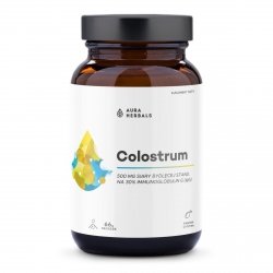 Colostrum 500 mg Kwaśna cytryna Suplement diety w proszku, AURA HERBALS, 66 g