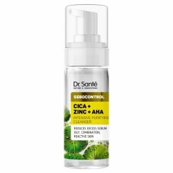 Intensywna oczyszczająca pianka Cica + Zinc + AHA, DR.SANTE Sebocontrol, 150ml