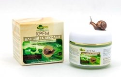 Krem do szyi i dekoltu dla skóry dojrzałej, zwiotczałej, suchej, z śluzem ślimaka, Adverso, 50 ml