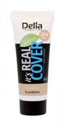 DELIA It`s Real Cover Podkład kryjący rewitalizująco-nawilżający 204 Frappe 30 ml