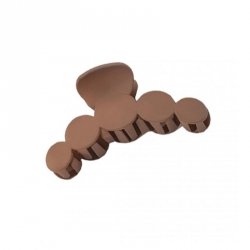 Klamra do włosów Kółeczka - brązowa 1szt