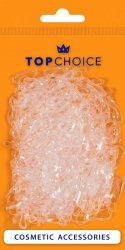 TOP CHOICE Gumki do włosów - transparentne (26928) 1 op. - 500 szt.