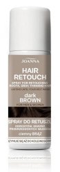 JOANNA Hair Retouch Spray do retuszu odrostów,siwizny i przerzedzonych włosów - Dark Brown 75 ml