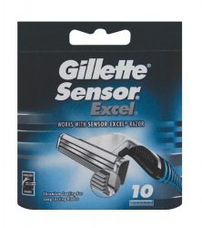 GILLETTE Sensor Excel Ostrza wkłady wymienne do maszynki do golenia dla mężczyzn 1 op. - 10 szt.
