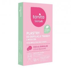 TANITA Skin Lab Plastry z woskiem do depilacji twarzy dla skóry suchej i wrażliwej - CICA & Skwalan 1 op.