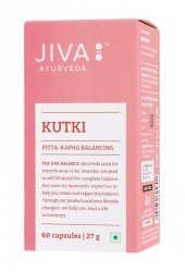 JIVA AYURVEDA Kutki Suplement diety wspomagający wątrobę i trawienie Kapsułki 60 szt. - (termin 09.2026)