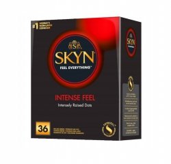 SKYN Prezerw. 36szt Intense Feel z wypustkami&