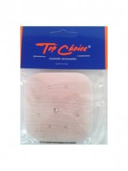 Top Choice Makijaż Lusterko kieszonkowe kwadratowe z cyrkoniami (85673)  1szt