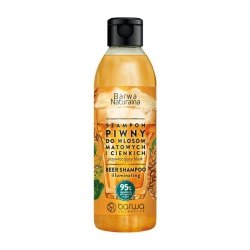 BARWA Naturalna Szampon do włosów Piwny przywracający blask - włosy cienkie i matowe  300ml