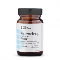 Floradrop immune, probiotyk, Aura Herbals, 20 kapsułek