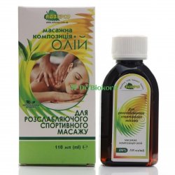 Olej do Relaksującego Masażu Sportowego, 100% Naturalny