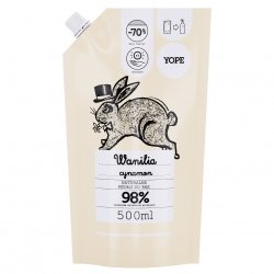 YOPE Mydło w płynie WANILIA i CYNAMON Doypack  500ml