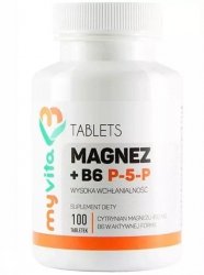 Magnez + Witamina B6 P-5-P Tabletki, MyVita