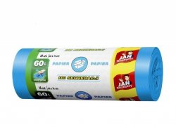Sarantis Jan Niezbędny Worki do segregacji śmieci niebieskie - papier 60L  1op.-16szt