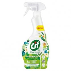 CIF Cleanboost 3W1 Uniwersalny płyn do czyszczenia Zielona herbata i eukaliptus 500ml