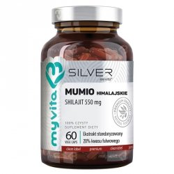 Mumio Himalajskie 550 mg SILVER PURE 100%, Myvita, 60 kapsułek