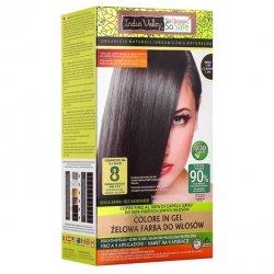 Żelowa farba do włosów, Bio-Natural, Indus Valley - CZARNY, 1.00