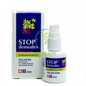 Eye Gel STOP demodex. Demodicosis. 