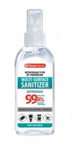 CLEANHANDS Multi-Surface Sanitizer Antybakteryjny spray do dezynfekcji powierzchni 100 ml 