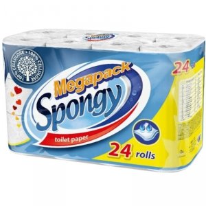 ALMUSSO Spongy Papier toaletowy 2-warstowy Megapack 1 op. - 24 szt. 