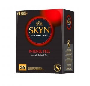 SKYN Prezerw. 36szt Intense Feel z wypustkami& 