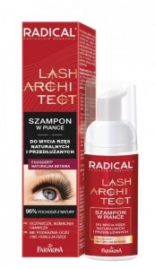 RADICAL Lash Architect Szampon w piance - do mycia rzęs naturalnych i przedłużanych, 50ml 