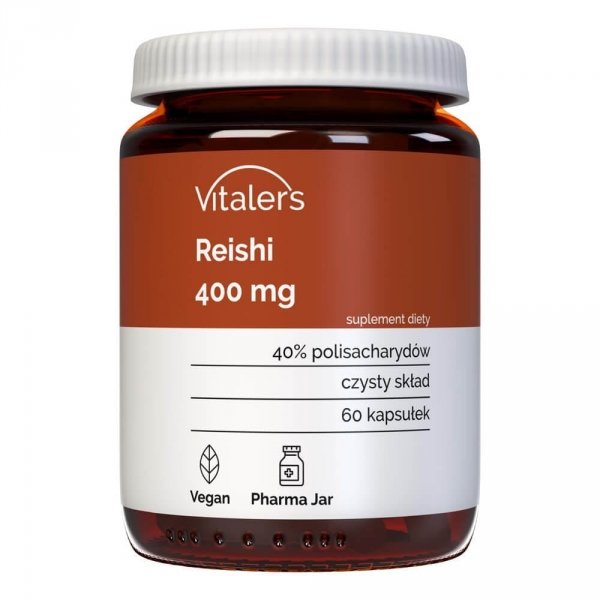 Reishi (Lakownica żółtawa) 400 mg, Vitaler's, 60 kapsułek