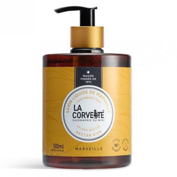 Naturalne mydło w płynie, Złoty nektar, Sublime, La Corvette, 500 ml