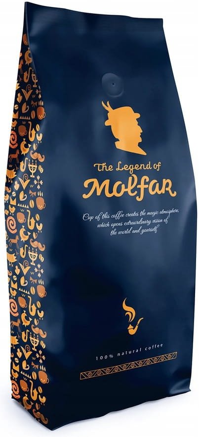 Kawa Czarna Ziarnista Legenda Molfara, 1000g