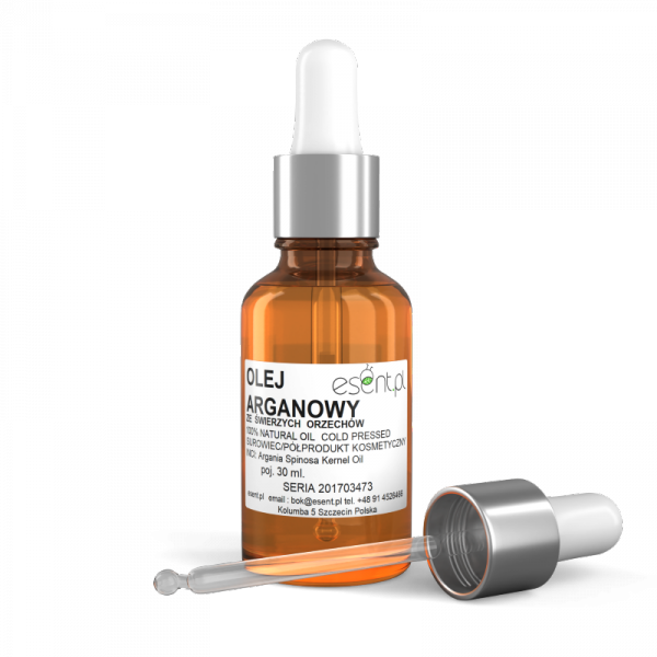 Olej Arganowy tłoczony na zimno, ze Świeżych Orzechów, Esent, 30ml