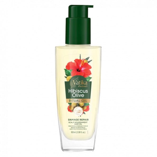 Olejek Rytualny do Włosów z Hibiskusem i Oliwą, Dabur Vatika Naturals, 100ml