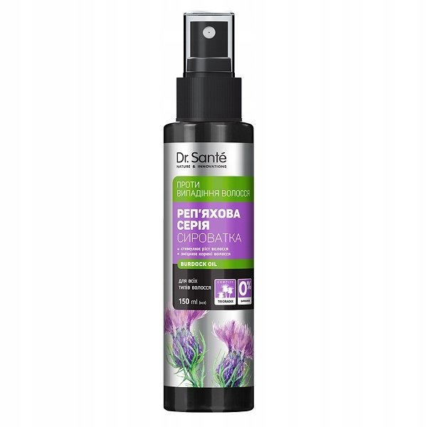 Serum łopianowe przeciw wypadaniu włosów, Dr.Sante, 150 ml