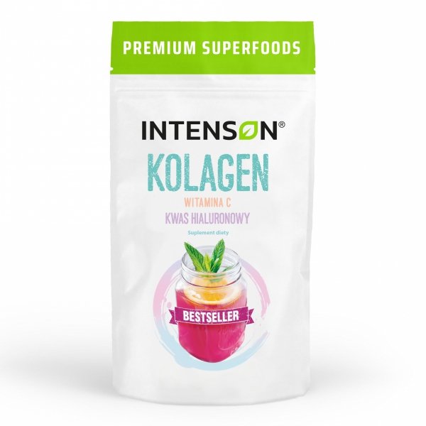 Kolagen + Witamina C + Kwas Hialuronowy, Intenson, 60g