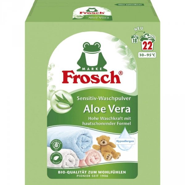 Aloesowy proszek do prania hipoalergiczny FROSCH, 1,45kg