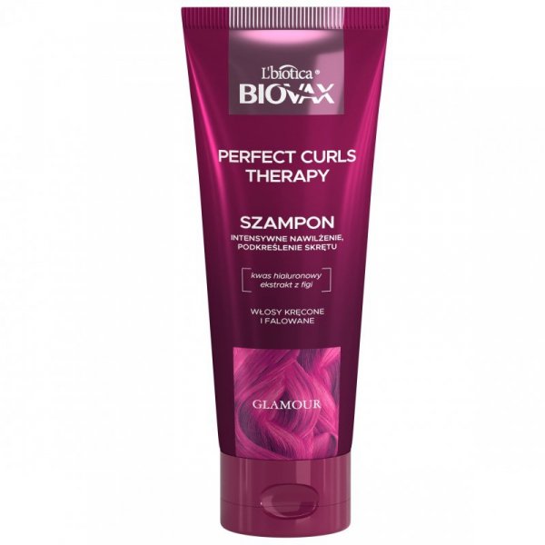 L`BIOTICA BIOVAX Glamour  Intensywnie Nawilżający Szampon Perfect Curls Therapy - do włosów kręconych i falowanych 200ml